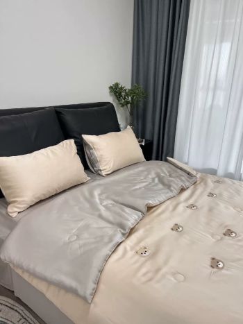 Bộ Chăn Ga Gối Chất Liệu Tơ Tằm Tự Nhiên - B2505101048