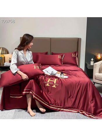 Bộ Chăn Ga Phi Lụa Trần Phủ Luxury Life - B2505181131
